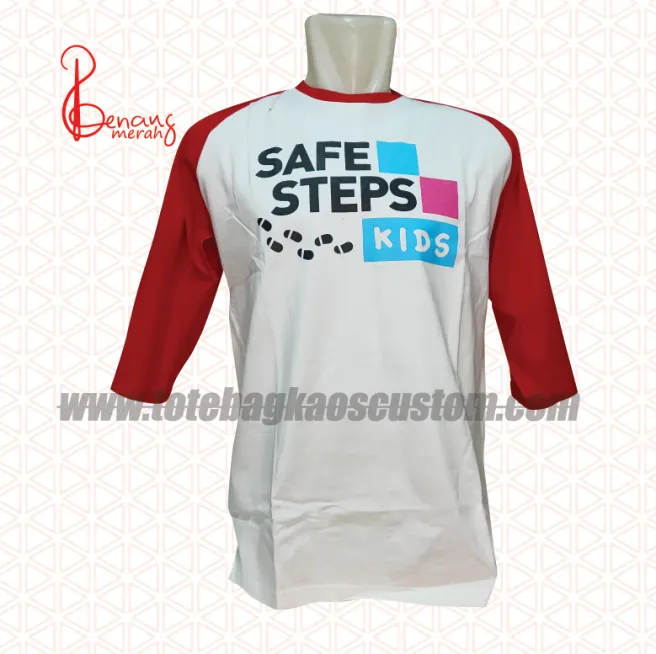 T Shirt Kaos Raglan Safe Steps 1 kaos_raglan_safe_steps
