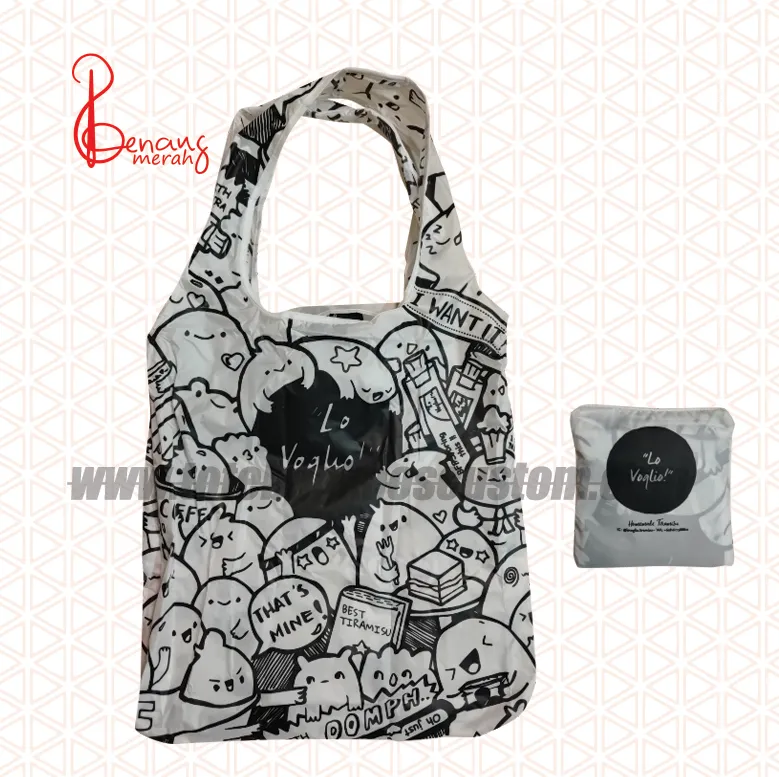 Tas Lipat Parasut Full Print Goodie Bag Totebagkaoscustome